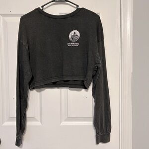 GARAGE cropped long sleeve T-Shirt